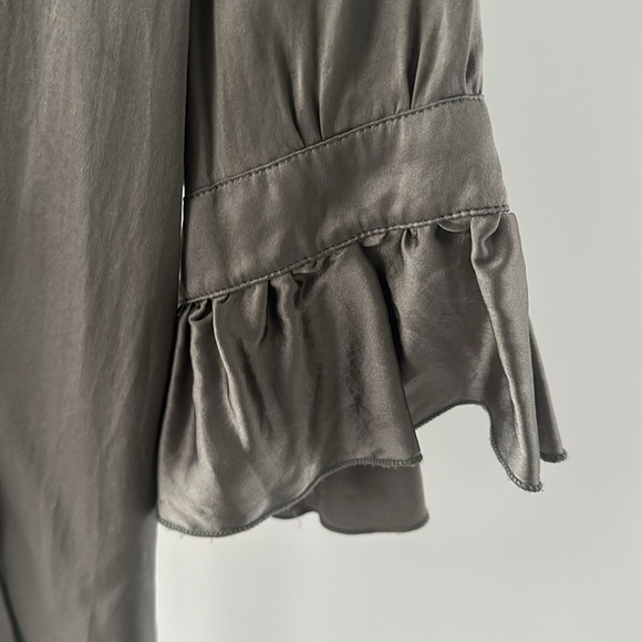 Emporio Armani | Silk Tie Neck Button down blouse - Picture 3 of 5